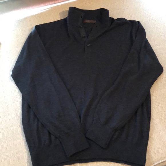 J Hilburn Other - J. Hilburn 1/4 button wool/cashmere blend sweater